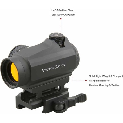 Vector Optics VO Maverick Gen2 1x22, QD RIS montáž Čierna