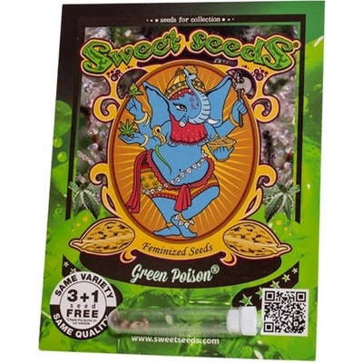Sweet Seeds Green Poison semienka neobsahujú THC 100 ks