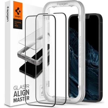 Image 1 of Apple Стъклен протектор Spigen Alm Glas FC за iPhone 13 mini - 2 броя