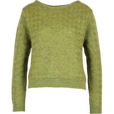 Flomax Дамски вълнен пуловер Flomax Women's Leni Cropped Jumper Wool jumper - Farn Melange - размер XL (105-6546-0115)