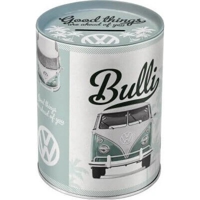 NOSTALGIC ART pokladnička VOLKSWAGEN BULLI green/white