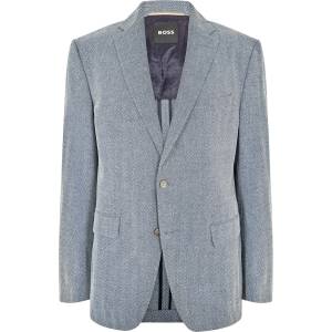 Boss Сако Boss Men's H-Hutson-Elbow Blazer - Open Blue