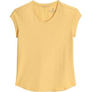 Royal Robbins Дамска тениска Royal Robbins Women's Vacationer V-Neck S/S T-shirt - Sunbeam Str - размер XS (916-4587-0711)