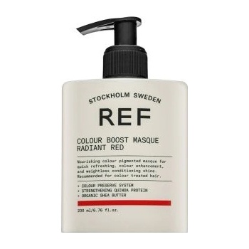 REF Colour Boost Masque vyživující maska s barevnými pigmenty pro oživení barvy Radiant Red 200 ml