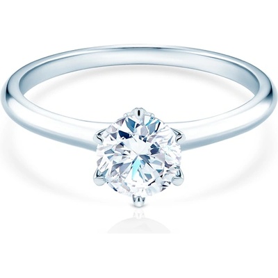 SAVICKI Годежен пръстен The Journey: бяло злато, лабораторен диамант