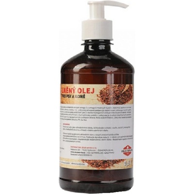 ZEUS Ľanový olej pre kone a psy 0,5 l