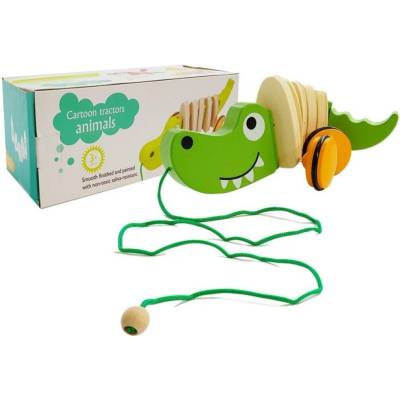LeanToys krokodýl na kolečkách 18cm