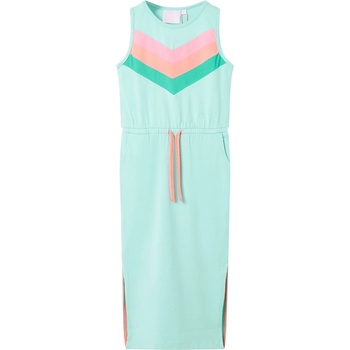 Image 1 of vidaXL Детска рокля с шнур, светла мента, 116 (11306)