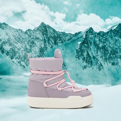 Moon Boot Jr Park Lace Mid Světle Fialové