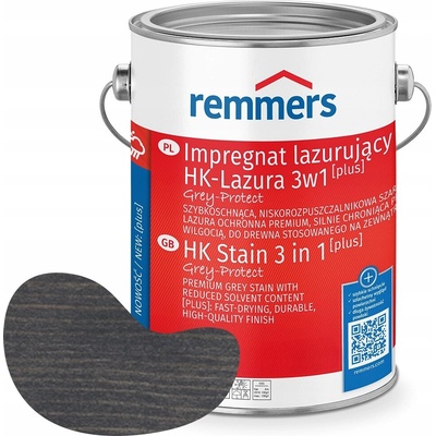 Remmers HK-Lazura 3w1 PLUS Grey Protect Impregnát na dřevo 0,75L Antracit