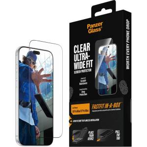Panzer Стъклен протектор PanzerGlass за iPhone 18 Pro Max/17 Pro Max, Ultra-Wide Fit w. FASTFIT IN-A-BOX