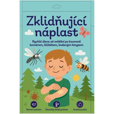 Zklidňující náplast po kousnutí hmyzem pr.9 cm 12 ks