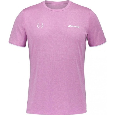 Babolat Мъжка тениска Babolat CREW LEBRON PINK HTHR 2025 (6MS25011 -5066 -S)