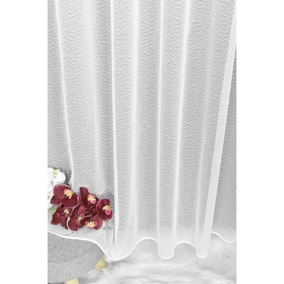 Záclona markizeta, Fancy s olovkom metráž, biela 140 cm