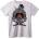 NOONEBRAND Тениска Самурайски череп - 2XL, White