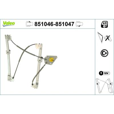 Mechanizmus zdvíhania okna VALEO 851047