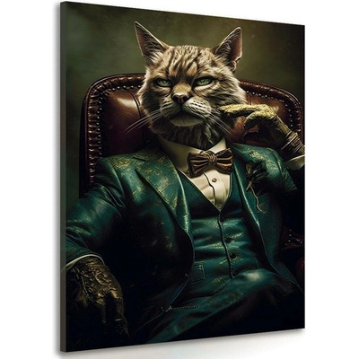 Obraz zvířecí gangster kocour - 40x60