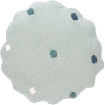 Lassig Плетена възглавница Lassig - Dots, 25 х 25 cm, мента (4042183406640)