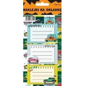Henry London Stickers for notebooks - Cars (12pcs)