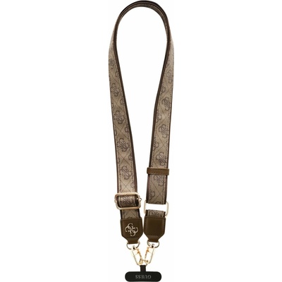 Guess Crossbody Popruh PU 4G Metal Logo Brown – Hledejceny.cz