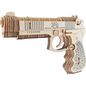 Woodcraft construction kit Woodcraft Дървен 3D пъзел Пистолет M92F (XC-G003H)