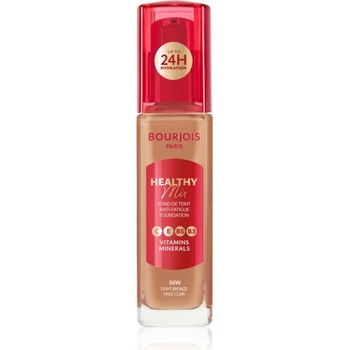 Bourjois Healthy Mix озаряващ хидратиращ фон дьо тен 24 часа цвят 56W Light Bronze 30ml