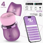 INTOYOU App Series Suvi Stimulator with Licking, Biting, Suction and Vibration USB-C with APP Purple