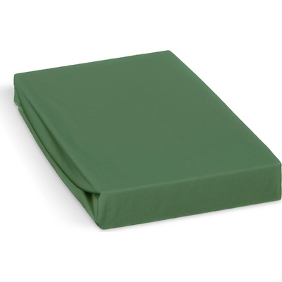 Polášek jersey prostěradlo šedo-zelené 90x220
