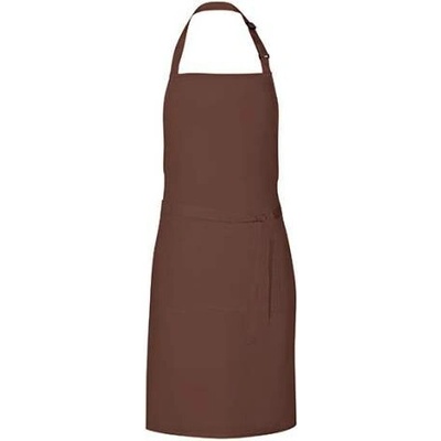 Link Kitchen Wear Unisex grilovací zástěra X987 Brown Pantone 476 85x72cm