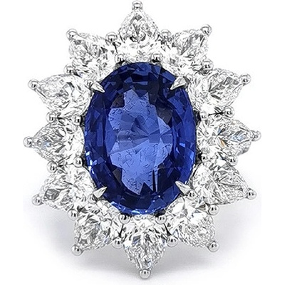 Beny Jewellery Zlatý se Safírem a Diamanty 2011664
