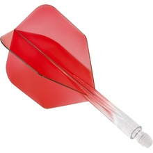 Condor letky s násadkou AXE Small, priehľadné červené Dĺžka násadky: 21 mm