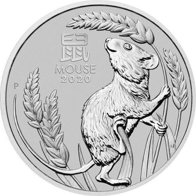 Perth Mint Strieborná minca Rok Myši 1/Lunar III 2 Oz