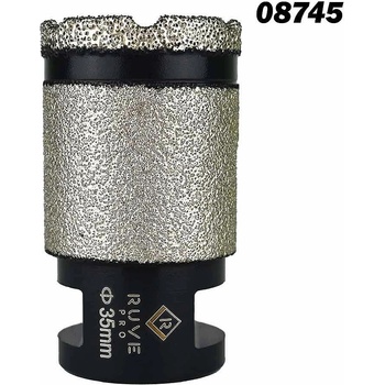 Image 1 of UNI Диамантена боркорона, 2в1, m14 захват, 35 мм диаметър, 36 мм работна дължина, за гранитогрес и плочки (uni-08745)