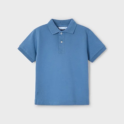 MAYORAL Поло тениска къс ръкав памук basic син цвят за мини момче Майорал