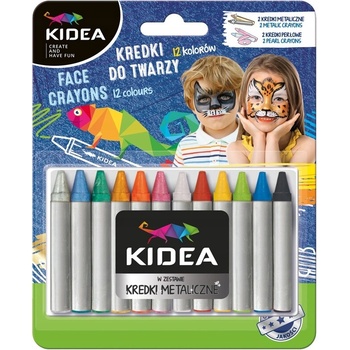 Kideá Ceruzky na tvár 12kol x 2,5 g blister