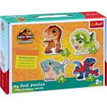 Trefl Детски пъзел в куфарче Trefl 4 в 1 - Сладки динозаври (36138) - baby