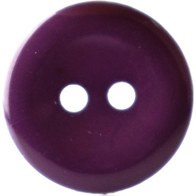 Pro Háčkování Knoflík kulatý plast 15 mm, fialový