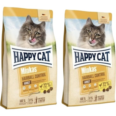 Happy Cat Minkas Hairball Control drůbež 2 x 10 kg