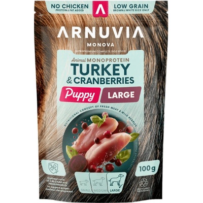 Arnuvia Monova Puppy Large Turkey & Cranberries 0,1 kg
