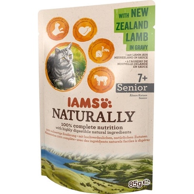 IAMS Cat Naturally Senior with New Zealand Lamb in Gravy 85 g
