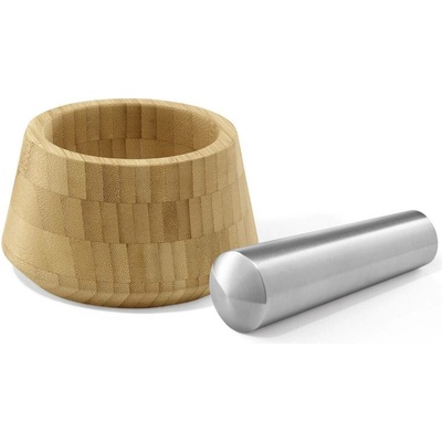 Zack Mažiar s tĺčikom OPESO 14 cm, bambus / nerezová oceľ,