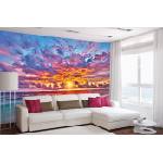 DIMEX ART Самозалепваща се флизелинова фототапета цветен залез 375 x 250 см