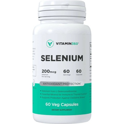 Vitamin360 Selenium 200 mcg 60 Veg kapsúl