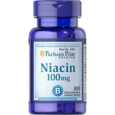 Puritan's Pride Niacin 100 mg [100 Таблетки]