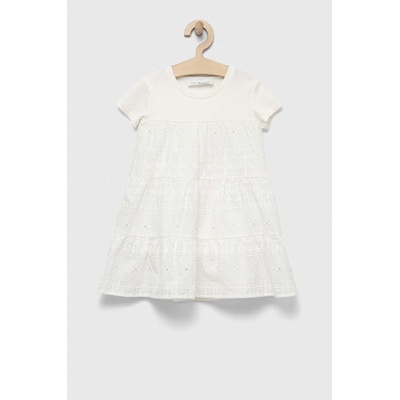Desigual Детска рокля Desigual в бяло среднодълъг модел разкроен модел (23SGVW06)