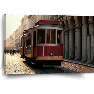 Sablio Obraz Historická červená električka - 60x40 cm