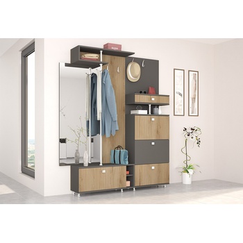 Голд - Аполо Портманто Санторини графит / канела страта