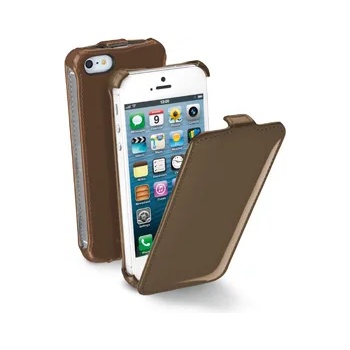Image 1 of Cellularline Flap полиран за iPhone 5 кафяв