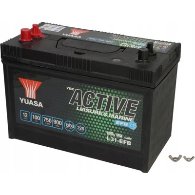 Yuasa YBX Active Leisure & Marine EFB 12V 100Ah 750A L31-EFB