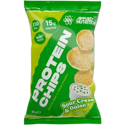 Applied Nutrition Protein Chips | with 15 g of Protein per Pack [50 грама] Сметана с лук